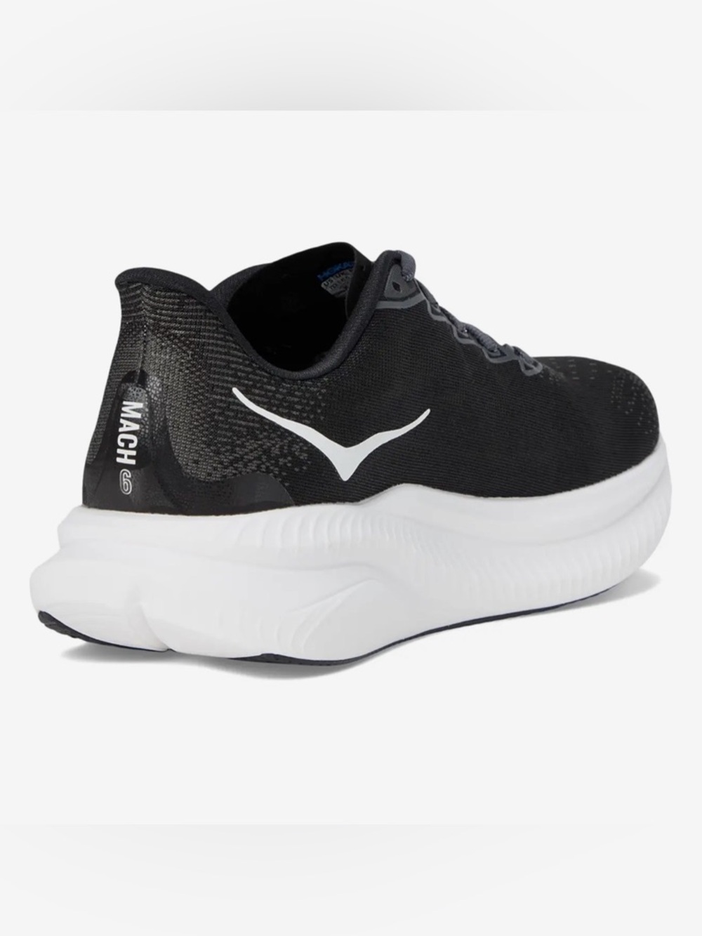 Hoka One One 🔥 Mach 6 Black White Shoes 1147790 BWHT Men’s Size 9.5 10.5 12 13 - Picture 4 of 10